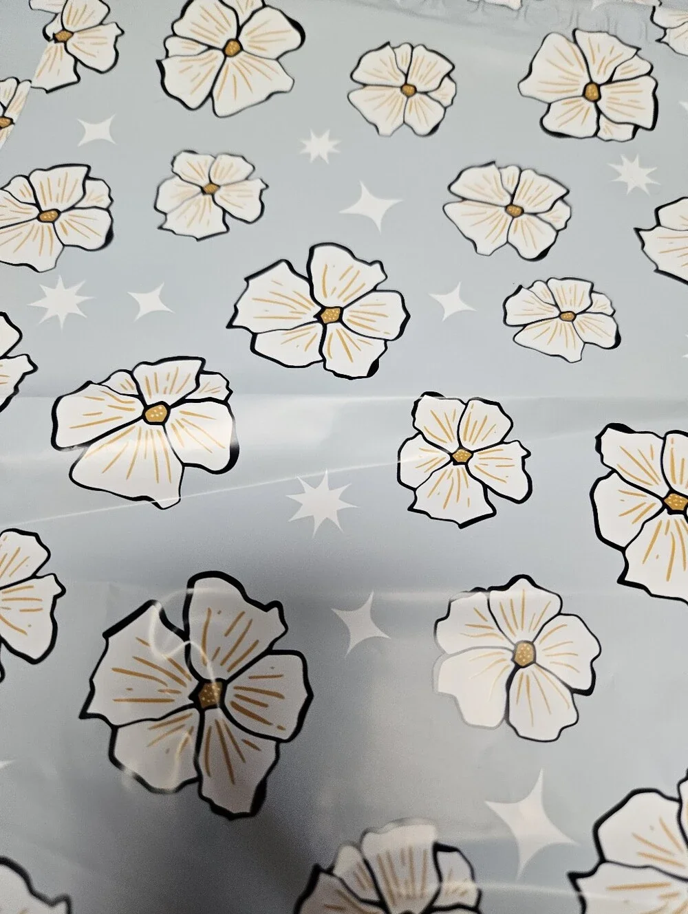 Light Blue Cherry Blossom Polymailer Packages